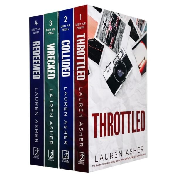 The Dirty Air Series 1-4 Books Collection Set By Lauren Asher (Throttled, Collided, Wrecked & Redeemed) — book cover