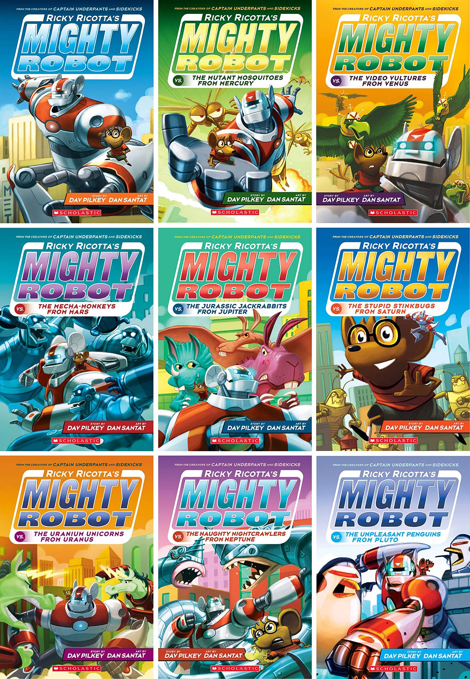 Ricky Ricotta's Mighty Robot Books 1 - 9 — book cover