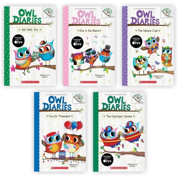 Owl Diaries Collection Series Set of 5 Books (Book 16-20) — book cover
