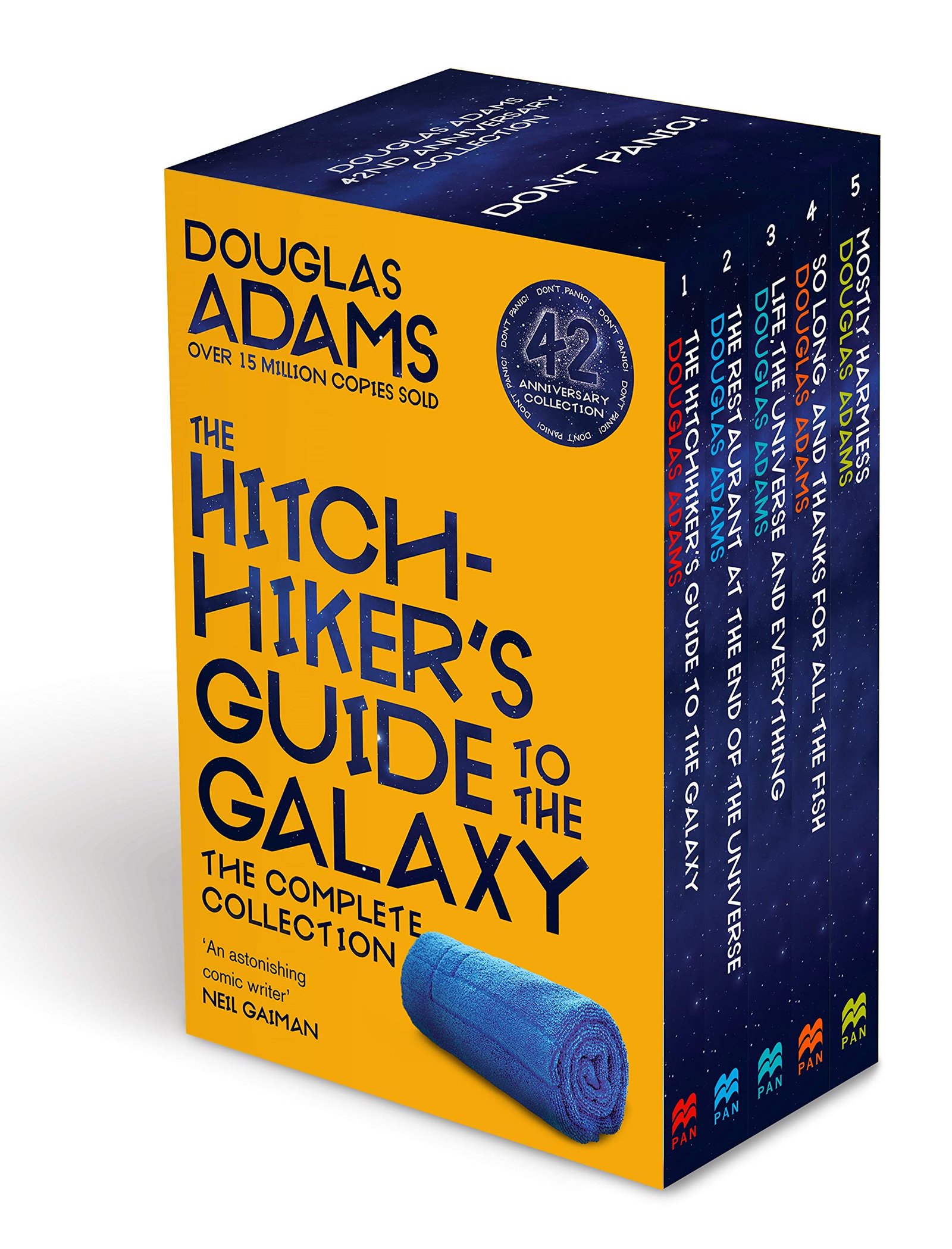 The Complete Hitchhiker's Guide to the Galaxy Boxset: Guide to the Galaxy / The Restaurant at the End of the Universe / Life, the Universe and ... and Thanks for all the Fish / Mostly Harmless — book cover
