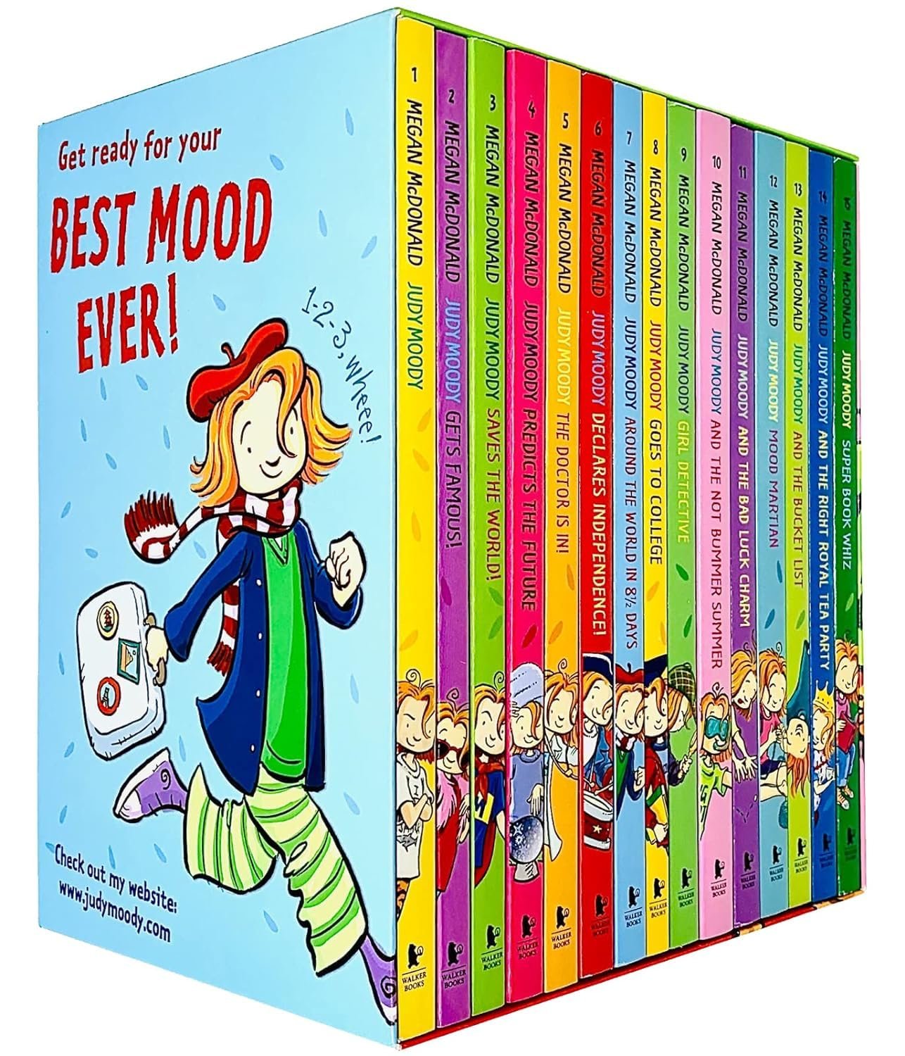 Judy Moody 15 Books Collection Box Set By Megan McDonald(1-15 Books)(Judy Moody, Get Famous!, Saves The World!, Predicts The Future, The Doctor is In!, Declares Independence! & More) — book cover