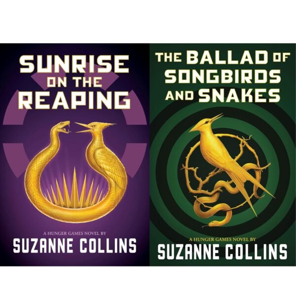 Hunger Games 2-Book Bestseller Collection Set – Sunrise on the Reaping & The Ballad of Songbirds and Snakes by Suzanne Collins — book cover