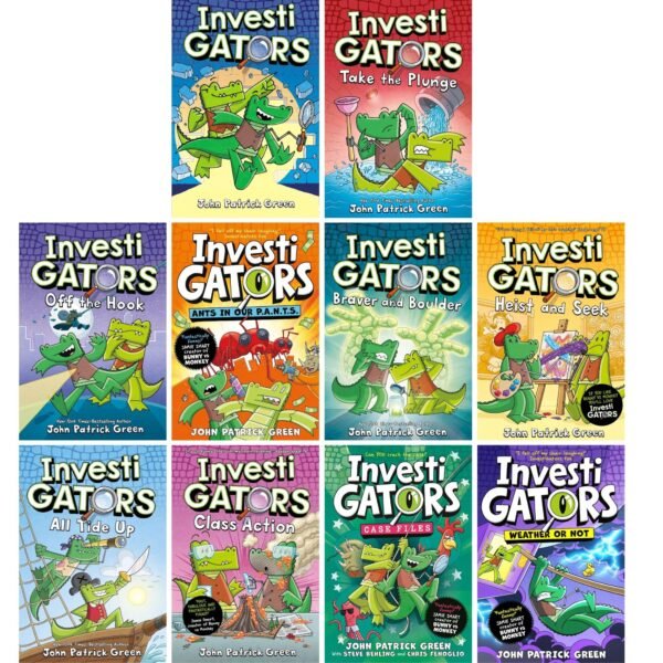 InvestiGators Complete Series Collection (Books 1–10) by John Patrick Green | PAPERBACK — book cover