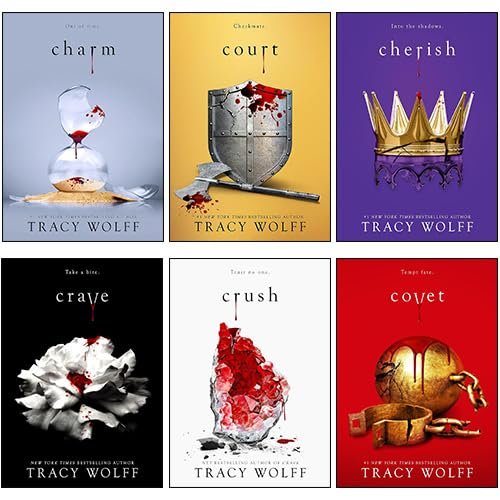 Crave Series Collection 6 Books Set By Tracy Wolff (Crave, Crush, Covet, Court, Charm & Cherish) — book cover