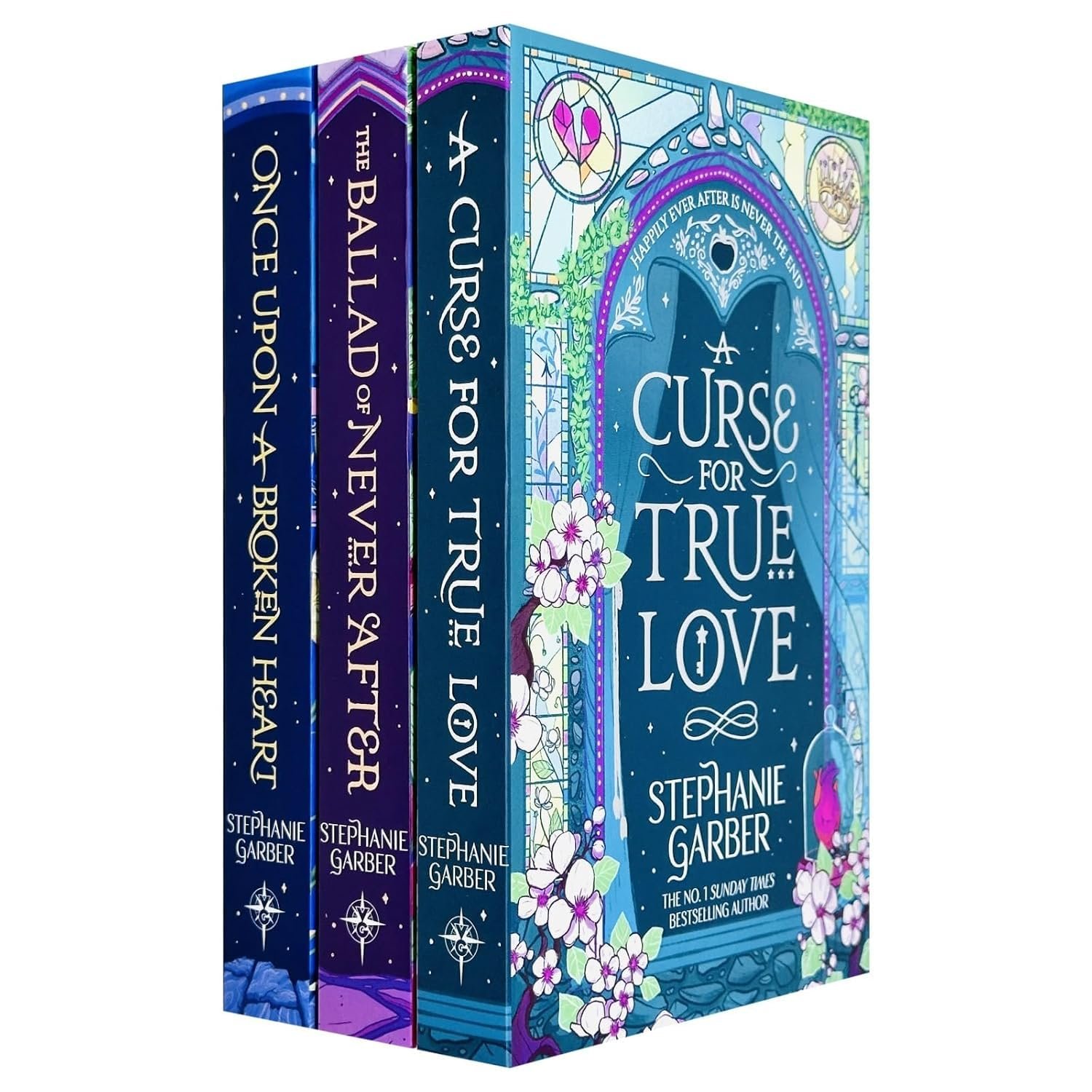 Stephanie Garber Once Upon a Broken Heart Series 3 Books Collection Set (Once Upon A Broken Heart, The Ballad of Never After, A Curse For True Love) — book cover