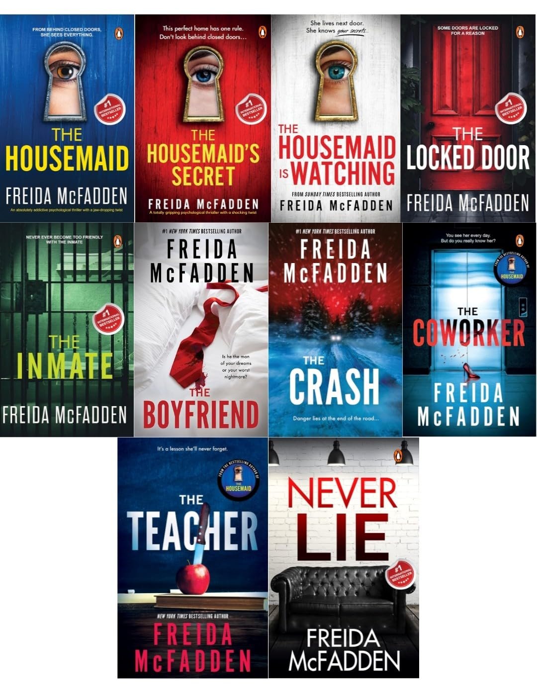 Freida McFadden Complete Series Collection (10 Paperback Books Set) — book cover